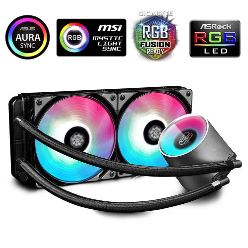 Buy DEEPCOOL CASTLE 240 RGB ALL IN ONE 240MM CPU LIQUID COOLER DPGS